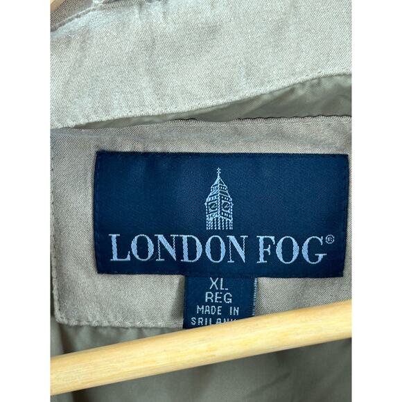 London Fog Windbreaker Jacket Womens Sz XLarge Beige Drawstring - Picture 3 of 13
